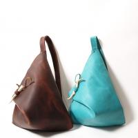 Leather  Triangle Street Bag